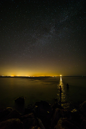 Milky Way Over Fishermen - Orient Point, Long Island, NY